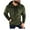 a01Army Green, variant on Men's Autumn Plush Hoodie Fuzzy Fleece Solid Color Long Sleeve Loose Drawstring Hooded Sweatshirt with Pocket Army Green M