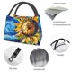 thumbnail image 4 of Easygdp vintage Starry Sunflower Bolsa de Almuerzo Insulada Reutilizable, Bolsa de Mano y Bandolera para Oficina, Trabajo, Viajes, 4 of 6