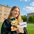 thumbnail image 6 of Graduation Bear Class of 2025 Teddy Bear Stuffed Animal with Black Grad Cap Soft Light Brown Kindergarten Preschool High School College Graduation Gift for Boys and Girls, 6 of 6