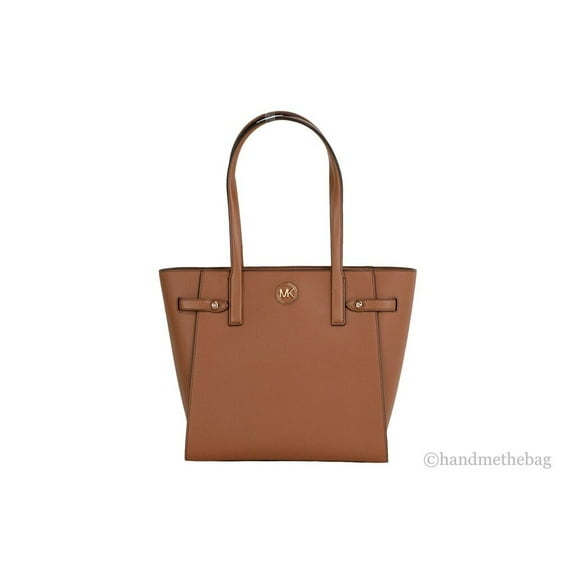 Michael Kors Carmen Large Luggage Saffiano Leather North South Tote Handbag