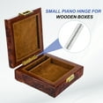 thumbnail image 5 of Uxcell Small Piano Hinge Mini Jewelry Box Hinges with Screw for Jewellery Wooden Box Silver Tone, 5 of 7