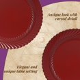 thumbnail image 4 of Gifturbo Antique White Charger Plates, 13" Round Chargers for Dinner Plates, Plastic Floral Plate Chargers with Embossed Rims for Wedding,Party, Table Setting,Decoration,Set of 6, 4 of 4