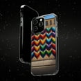thumbnail image 6 of DistinctInk Hybrid (Acrylic / TPU) Clear Slim Fit Case for Apple iPhone 12 Pro MAX (6.7" Screen) - "Rainbow Hearts: Vibrant Graffiti on Brick", 6 of 8