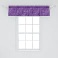 thumbnail image 2 of Ambesonne Romantic Valance Pack of 2, Love Themed Hearts Design, 54"X12", Violet and Purple, 2 of 3