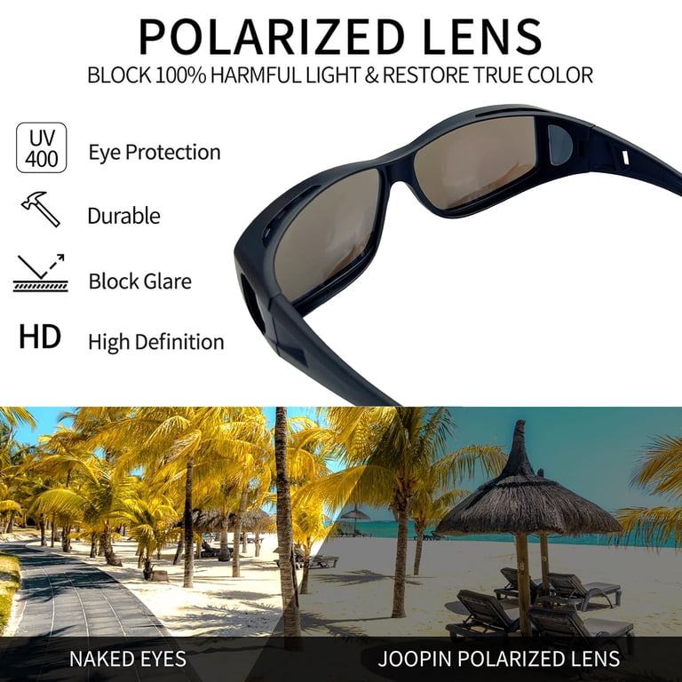 Joopin Polarized Fit Over Sunglasses, Wrap-Around UV400 Protection photo 4