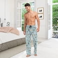 thumbnail image 7 of FREEAMG Cartoon Doodle Puppy Dog Pajama Pants for Men, Men's Separate Bottoms, Comfortable Sleep Lounge Pj Pants, 7 of 7