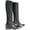 Black, variant on Horze Amara Childrens Chaps Easy Care Suede With Rib - Black L/W