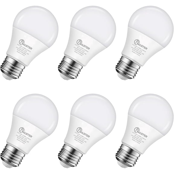 Plug'n A19 LED Light Bulb 11W (75W Equivalent) 2700K Warm White 1100 Lumens Non-Dimmable E26 Base Cri 85  Flicker-Free 6-Pack