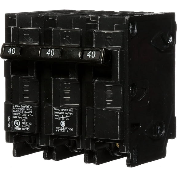 Siemens Q340 40-Amp Three Pole Type QP Circuit Breaker