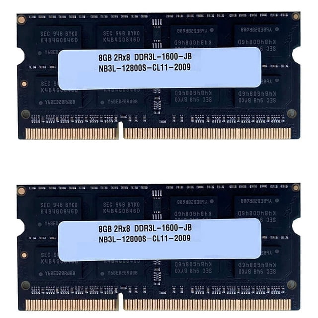 2x DDR3 8GB Memoria RAM para Laptop 1600Mhz PC3-12800 1.35V 204 Pines SODIMM Canal de Soporte para Memoria AMD para Laptop