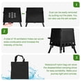 thumbnail image 4 of Ktaxon 10.63" Camp Wood Stove Burning Stoves Folding Portable Camping Stove for Outdoor Black, 4 of 9
