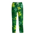 thumbnail image 4 of Men's St Patrick's Day Print Comfortable Casual Drawstring Pants Full Length Lounge Pants Soft Polyester Spring Summer Wear 2026 Green 2XL, 4 of 7