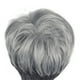 thumbnail image 3 of Xihbxyly Peluca Europea Corta y Rizada, Estilo Abuela Gris, Fibra Suave de Aspecto Natural, Gorro de Encaje Transpirable, Ideal para Fiestas, Solución Capilar Versátil, Fácil Mantenimiento., 3 of 7