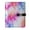 Pink and Blue Tie-dye Pattern, variant on Leather Notebook with Pen Holder Writing Notepad Includes 100 Pages Lined Journal Small Watercolor Splashes and Dots