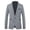 Light Gray, variant on Mens Herringbone Tweed Blazer Vintage Wool Blend Sport Coat Jacket One Button Casual Wedding Groomsmen Prom Suit Big and Tall Size M-5XL Light Gray
