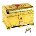 thumbnail image 1 of Tnarru Pirate Treasure Chest Props Practical Gifts Kids Storage Pirate Treasure Box Gold, 1 of 8