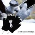 thumbnail image 4 of Besufy 1 Pair Women Electric Heated Gloves Knitted Fabric Keep Warm Warm Heating Gloves Sports Accessory Grey, 4 of 9