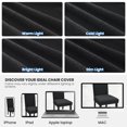 thumbnail image 7 of JIATER Chair Covers for Dining Room Stretch Washable Chair Slipcovers Protector Set of 6,Black, 7 of 7