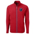 thumbnail image 2 of Men's-Cutter & Buck  Red San Jose Earthquakes Adapt Eco Knit Hybrid Recycled Full-Zip Jacket, 2 of 3