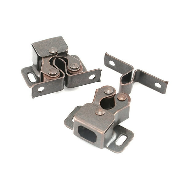Roller Catches Door Ball Retro Ball Vintage Retro Old Old Card Household Home Locks Long-Lasting Durable for Dresser Locker Closet Storage White Zinc