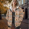thumbnail image 5 of Garronmavis Vintage Aztec Women Fall Sweaters Hoodies Zip Up Long Sleeve Shirts Clothes Loose Comfy Women Oversized Sweatshirts Stylish Smooth Hoodies for Womens, 5 of 7