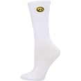 thumbnail image 2 of Women's ZooZatz Black/White Iowa Hawkeyes 2-Pack Quarter-Length Socks, 2 of 3
