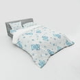 thumbnail image 3 of Ambesonne Cartoon Bedding Set 3 Pcs, Teddy Bear Letters, Twin, Pale Blue Aqua, 3 of 3
