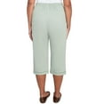 thumbnail image 2 of Alfred Dunner Womens Relaxed Crochet Hem Capri, 2 of 4