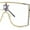 Gold Purple, variant on Womens Rhinestone Shield Lace Mesh Lens Luxury Metal Rim Sunglasses Black Brown
