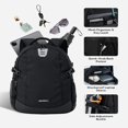 thumbnail image 7 of WATERFLY Unisex Student 20L Small Casual Travel Hiking Nylon Backpacks Daypack,Black, 7 of 7