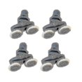 thumbnail image 2 of 4PCS Shower Door Rollers Sliding Door Double Wheel Pulley Set for Bathroom Glass Door Nylon ABS 23mm 25mm 27mm25mm, 2 of 5