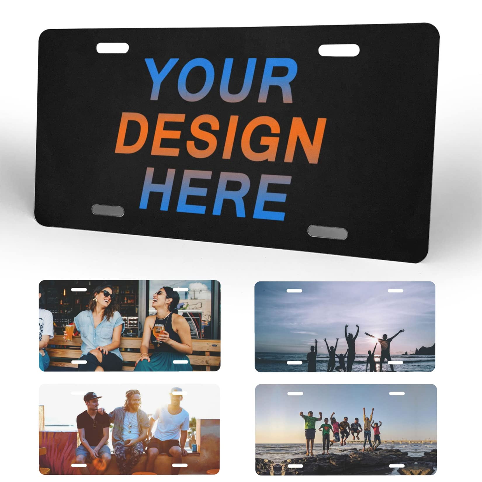 Custom Ticken License Plates for Front of Car Personalized License