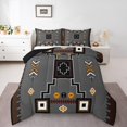 thumbnail image 2 of Erosebridal Hippie Boho Aztec Bedding Sets King with Comforter,Geometric Duvet Insert,Tribal Bedroom Decor,Reversible, 2 of 7