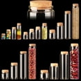 thumbnail image 2 of U8MO 20ml~1000ml Cork Stopper Glass Vial Jars Container Bottle Food Storage-18# 78*120mm 400ml, 2 of 9