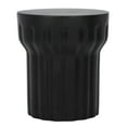 thumbnail image 2 of SAFAVIEH Modern No Assembly Required Concrete Round End Table, Black, 2 of 8