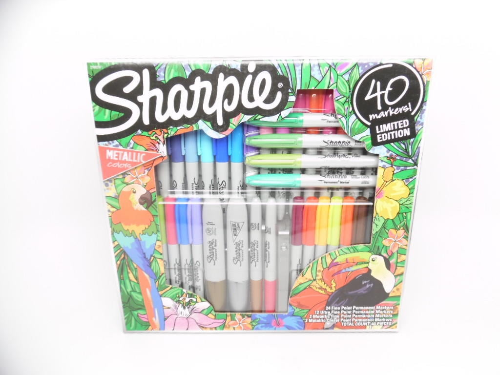 Sharpie 40ct Limited Edition Metallic Colors Permanent Marker Kit Set