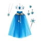 thumbnail image 3 of Suministros para fiesta de disfraces de princesas para niñas, 7 capas de tul con lentejuelas para niñas pequeñas Azul, 3 of 9