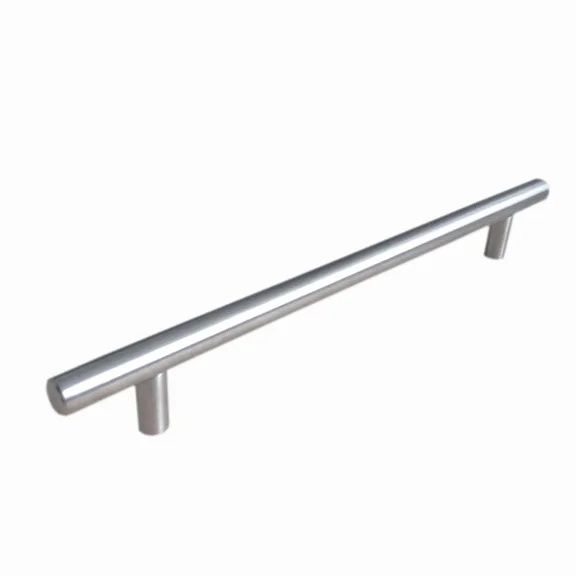Brushed Nickel Stainless Steel T Bar Cabinet Pulls Handles 10" (5 Pack)