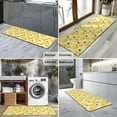 thumbnail image 2 of Yellow Lemon Fruit Dots LightYellow Pattern Kitchen Rug Mat,Kitchen Runner Rugs Non Skid Washable,Decorative Kitchen Floor Mats for Kitchen,Sink,Laundry,17"X47", 2 of 5