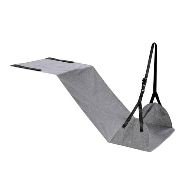 Hamaca para pies de avión, reposapiés de viaje cómodo y práctico, esencial para viajes. Gris