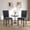Dark gray, variant on Upholstered Dining Chairs Set of 2, Fabric Parsons Dining Room Chair with Nailhead Trim and Sturdy Wood Legs, for Small Space Vintage, for Small Space, Apartment,Beige