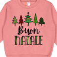 thumbnail image 3 of Inktastic Buon Natale Festive Christmas Trees Toddler Sweatshirt, 3 of 4