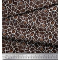 thumbnail image 3 of Soimoi Brown Cotton Jersey Fabric Giraffe Animal Skin Printed Fabric 1 Yard 64 Inch Wide, 3 of 3