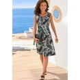 thumbnail image 3 of LASCANA Women's Printed Keyhole Dress Screen Print, 3 of 5