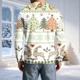 thumbnail image 4 of YNGKMEA Men's Henley Shirts Christmas Long Sleeve Casual Classic T-Shirts Button Ribbed Pullover Tee, 4 of 5
