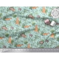 thumbnail image 3 of Soimoi Green Heavy Canvas Fabric Animals Jungle Print Sewing Fabric Yard 58 Inch Wide, 3 of 3
