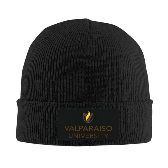 Valparaiso University Logo Men Women Knitted Hat Adult Knit Beanie For Fall Winter Knit Hat Cap