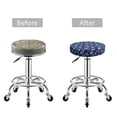 thumbnail image 3 of Kdxio Skull flower tie dye Print Stool Covers Round,Stretch Round Bar Stool Covers Washable Bar Stool Cushion Slipcover for 12-15 Inch Chair, 3 of 5