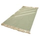 thumbnail image 1 of Alfombra Tejida de Algodón y . Tejido Fino Que Se Puede Lavar A Máquina. Manta de Algodón para la Cama, Color Verde., 1 of 5