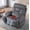 Gray, variant on Oversized Power Lift Recliner for Elderly 25.5in Extra Wide Recliner 4-Motor Massage and Heat 400 BLS Oversized Recliner Chair with Hidden Cup Holders and Side Pockets